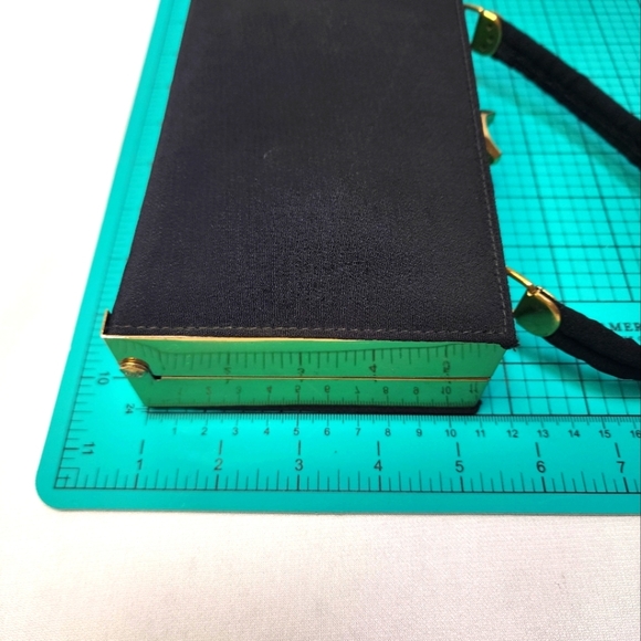 Vintage Nan Tribble Black Cloth Kiss Lock Bag - Picture 11 of 16